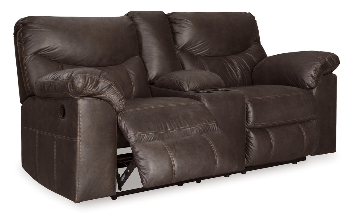 Boxberg Reclining Loveseat with Console - World Furniture Gallery (Newark, CA)