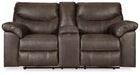 Boxberg Reclining Loveseat with Console - World Furniture Gallery (Newark, CA)