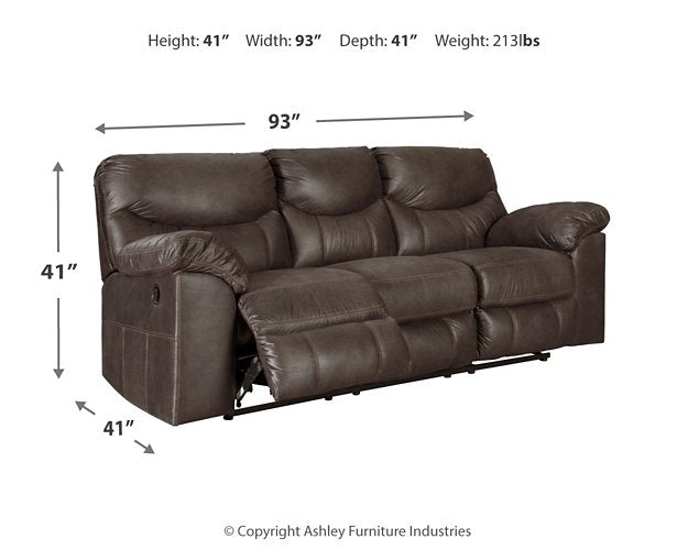 Boxberg Reclining Sofa - World Furniture Gallery (Newark, CA)