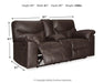 Boxberg Reclining Loveseat with Console - World Furniture Gallery (Newark, CA)