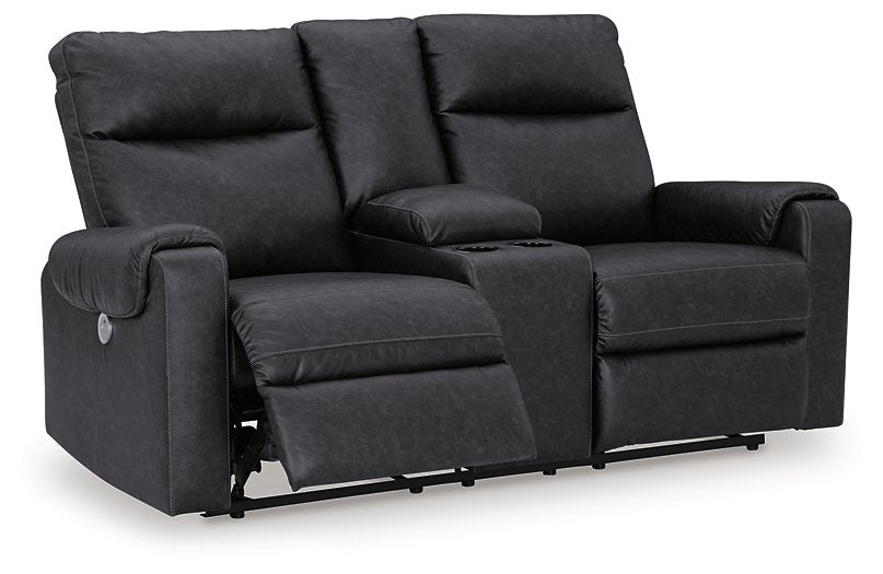 Axtellton Power Reclining Loveseat with Console - World Furniture Gallery (Newark, CA)