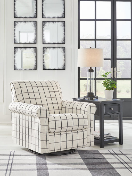 Davinca Swivel Glider Accent Chair - World Furniture Gallery (Newark, CA)