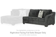 Biddeford 2-Piece Sleeper Sectional with Chaise - World Furniture Gallery (Newark, CA)