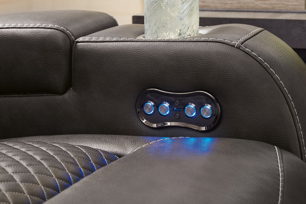 Fyne-Dyme Power Reclining Sofa - World Furniture Gallery (Newark, CA)