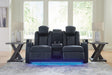 Fyne-Dyme Power Reclining Loveseat with Console - World Furniture Gallery (Newark, CA)