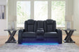 Fyne-Dyme Power Reclining Loveseat with Console - World Furniture Gallery (Newark, CA)