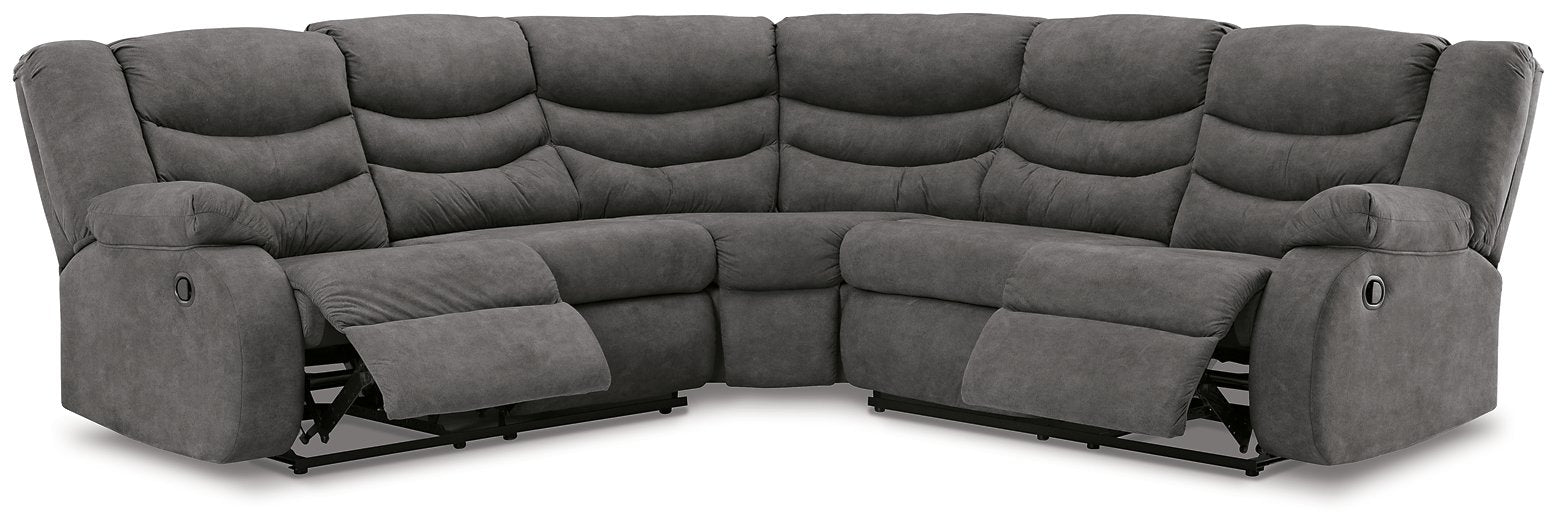 Partymate 2-Piece Reclining Sectional - World Furniture Gallery (Newark, CA)