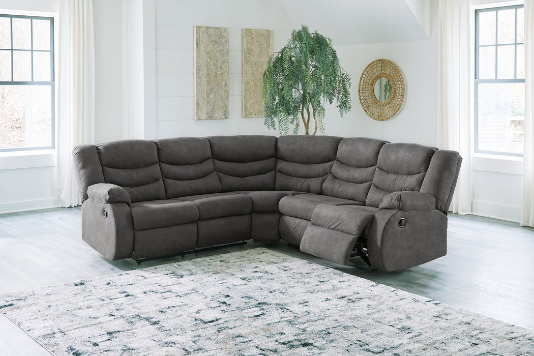 Partymate 2-Piece Reclining Sectional - World Furniture Gallery (Newark, CA)