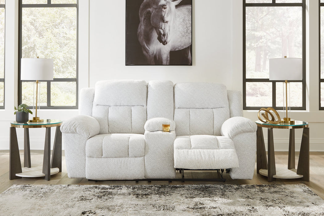 Frohn Reclining Loveseat with Console - World Furniture Gallery (Newark, CA)