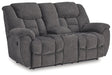 Foreside Reclining Loveseat with Console - World Furniture Gallery (Newark, CA)