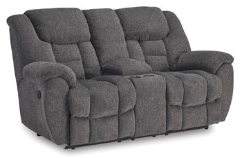 Foreside Reclining Loveseat with Console - World Furniture Gallery (Newark, CA)