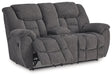 Foreside Reclining Loveseat with Console - World Furniture Gallery (Newark, CA)