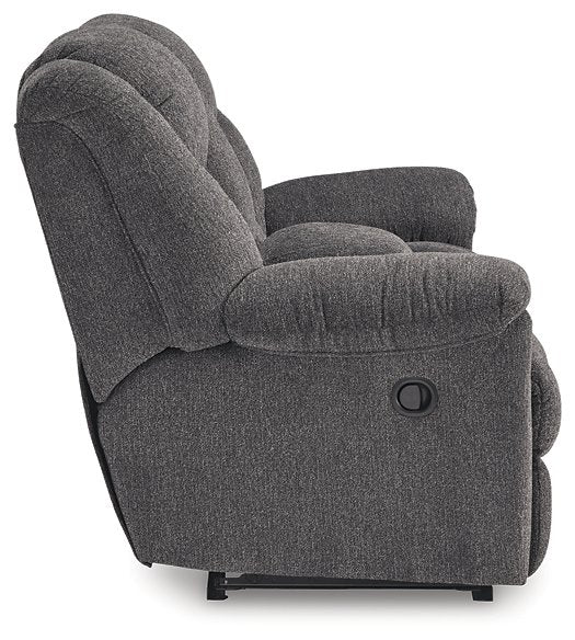 Foreside Reclining Loveseat with Console - World Furniture Gallery (Newark, CA)