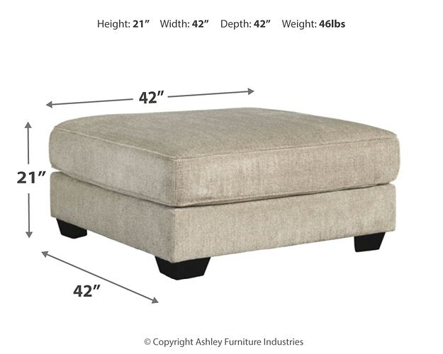 Ardsley Oversized Ottoman - World Furniture Gallery (Newark, CA)