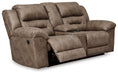 Stoneland Reclining Loveseat with Console - World Furniture Gallery (Newark, CA)