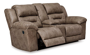 Stoneland Reclining Loveseat with Console - World Furniture Gallery (Newark, CA)