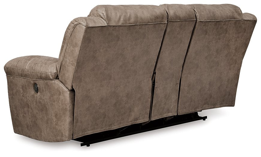 Stoneland Power Reclining Loveseat with Console - World Furniture Gallery (Newark, CA)