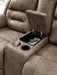 Stoneland Power Reclining Loveseat with Console - World Furniture Gallery (Newark, CA)