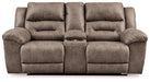 Stoneland Reclining Loveseat with Console - World Furniture Gallery (Newark, CA)