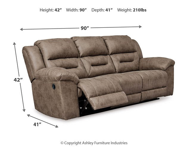 Stoneland Reclining Sofa - World Furniture Gallery (Newark, CA)