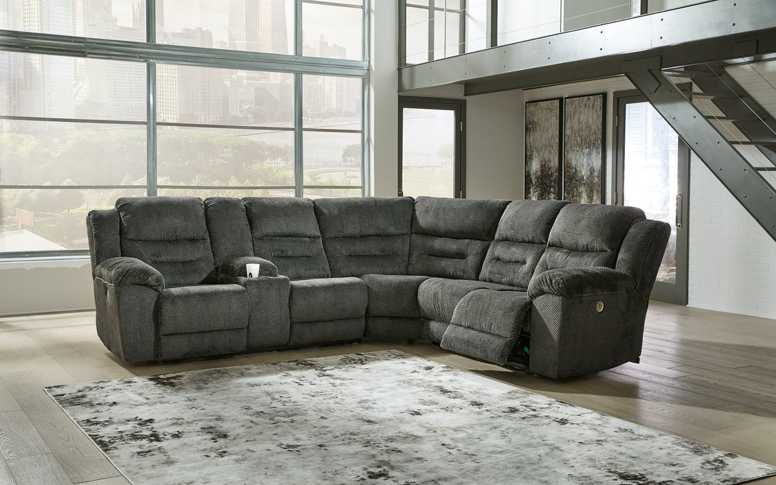 Nettington Power Reclining Sectional - World Furniture Gallery (Newark, CA)