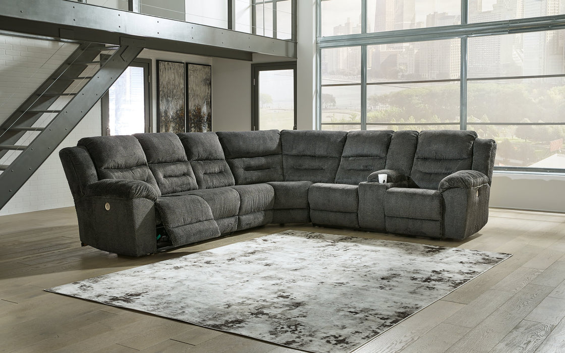 Nettington Power Reclining Sectional - World Furniture Gallery (Newark, CA)