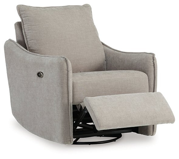 McBurg Swivel Power Recliner - World Furniture Gallery (Newark, CA)