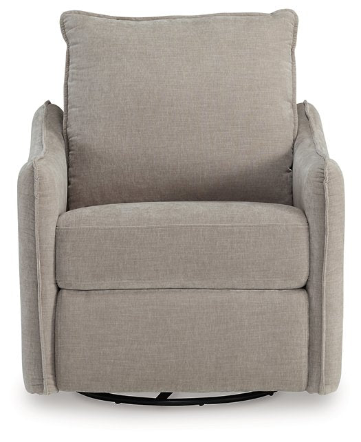 McBurg Swivel Power Recliner - World Furniture Gallery (Newark, CA)