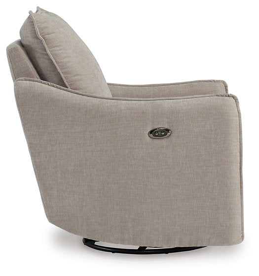 McBurg Swivel Power Recliner - World Furniture Gallery (Newark, CA)