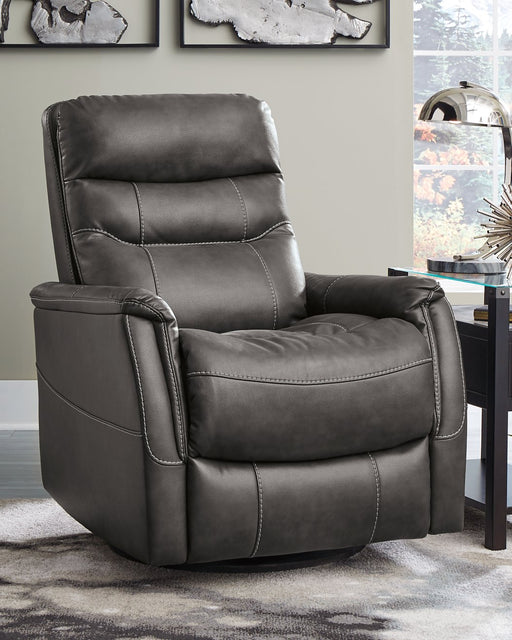 Riptyme Swivel Glider Recliner - World Furniture Gallery (Newark, CA)