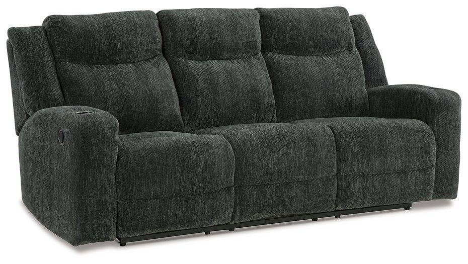 Martinglenn Reclining Sofa with Drop Down Table - World Furniture Gallery (Newark, CA)