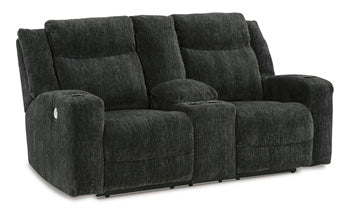 Martinglenn Power Reclining Loveseat with Console - World Furniture Gallery (Newark, CA)