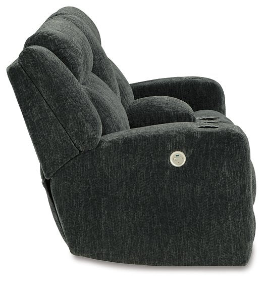 Martinglenn Power Reclining Loveseat with Console - World Furniture Gallery (Newark, CA)