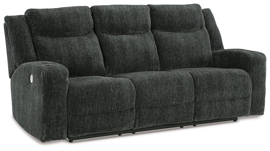 Martinglenn Power Reclining Sofa with Drop Down Table - World Furniture Gallery (Newark, CA)