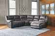 Nantahala 3-Piece Reclining Sectional with Chaise - World Furniture Gallery (Newark, CA)