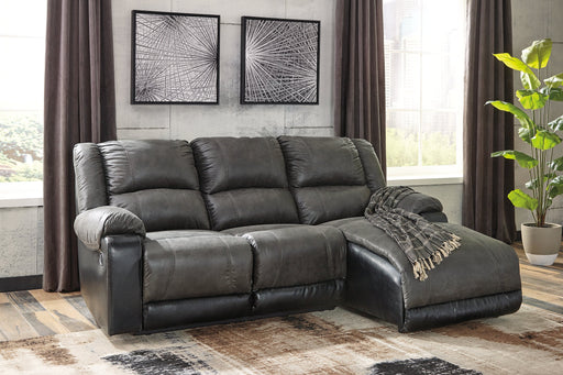 Nantahala 3-Piece Reclining Sectional with Chaise - World Furniture Gallery (Newark, CA)