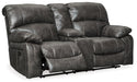 Dunwell Power Reclining Loveseat with Console - World Furniture Gallery (Newark, CA)