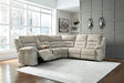 Family Den 3-Piece Power Reclining Sectional - World Furniture Gallery (Newark, CA)