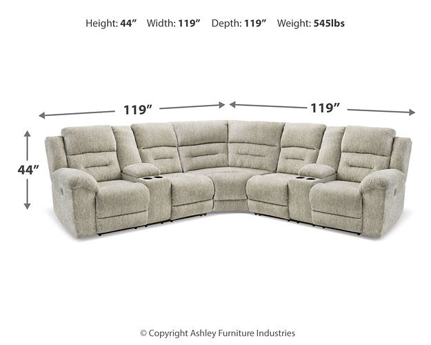 Family Den Power Reclining Sectional - World Furniture Gallery (Newark, CA)