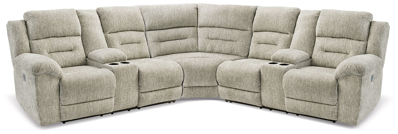 Family Den Power Reclining Sectional - World Furniture Gallery (Newark, CA)