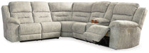 Family Den 3-Piece Power Reclining Sectional - World Furniture Gallery (Newark, CA)