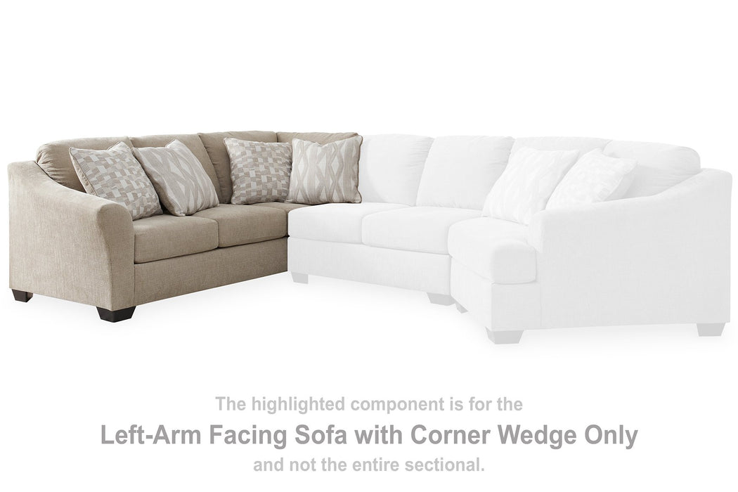 Brogan Bay 3-Piece Sectional with Cuddler - World Furniture Gallery (Newark, CA)