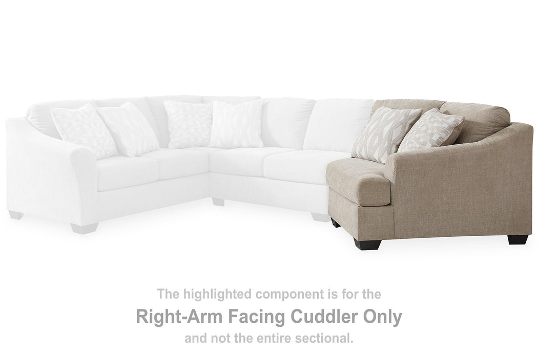 Brogan Bay 3-Piece Sectional with Cuddler - World Furniture Gallery (Newark, CA)