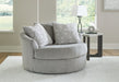 Casselbury Oversized Swivel Accent Chair - World Furniture Gallery (Newark, CA)