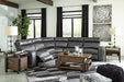 Samperstone Power Reclining Sectional - World Furniture Gallery (Newark, CA)