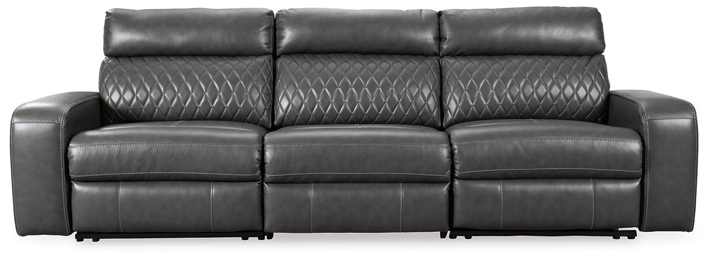 Samperstone Power Reclining Sectional - World Furniture Gallery (Newark, CA)