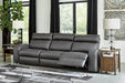 Samperstone Power Reclining Sectional - World Furniture Gallery (Newark, CA)