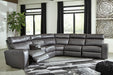 Samperstone Power Reclining Sectional - World Furniture Gallery (Newark, CA)