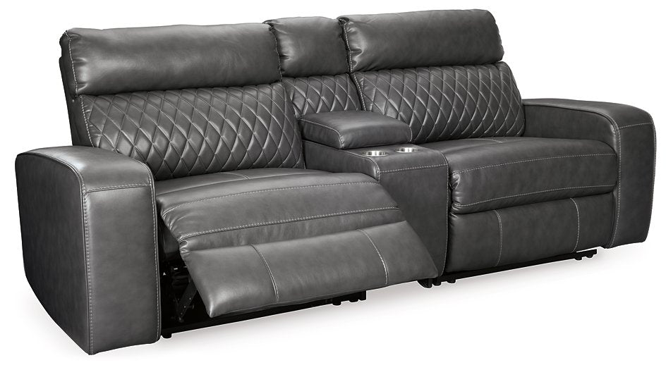 Samperstone Power Reclining Sectional - World Furniture Gallery (Newark, CA)