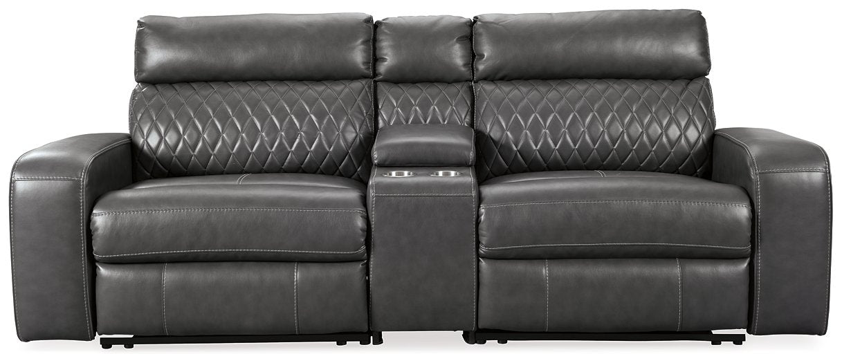 Samperstone Power Reclining Sectional - World Furniture Gallery (Newark, CA)